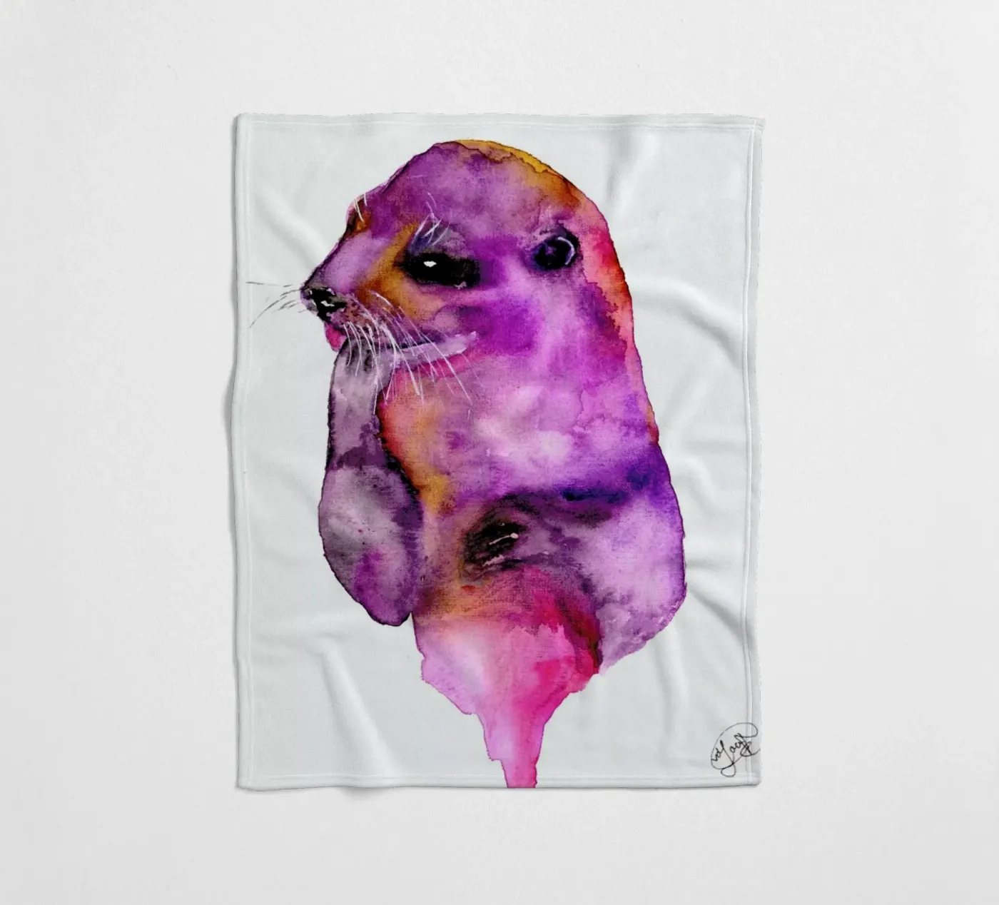 Otter Fleecedecke von Larissa van der Laan