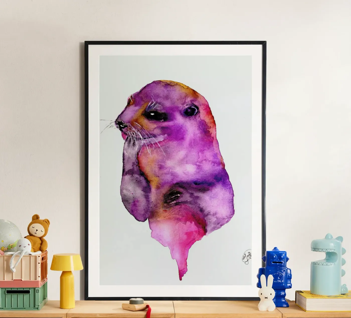 Otter poster van Larissa van der Laan