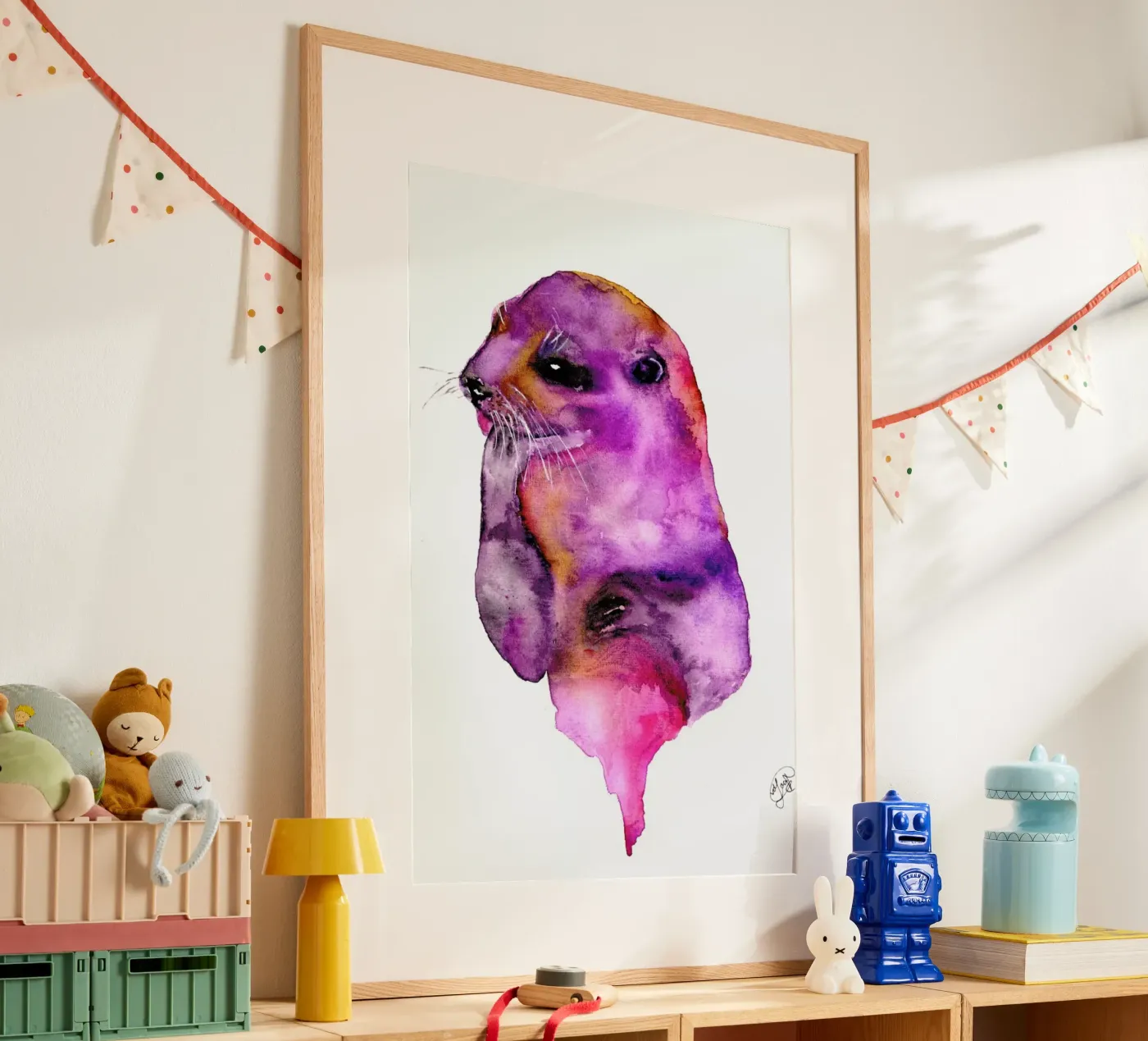 Otter poster van Larissa van der Laan