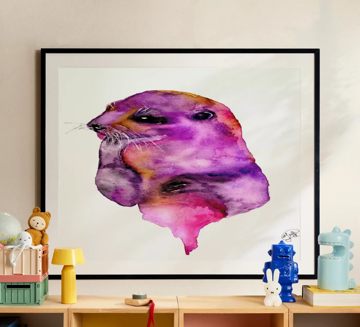 Otter poster van Larissa van der Laan