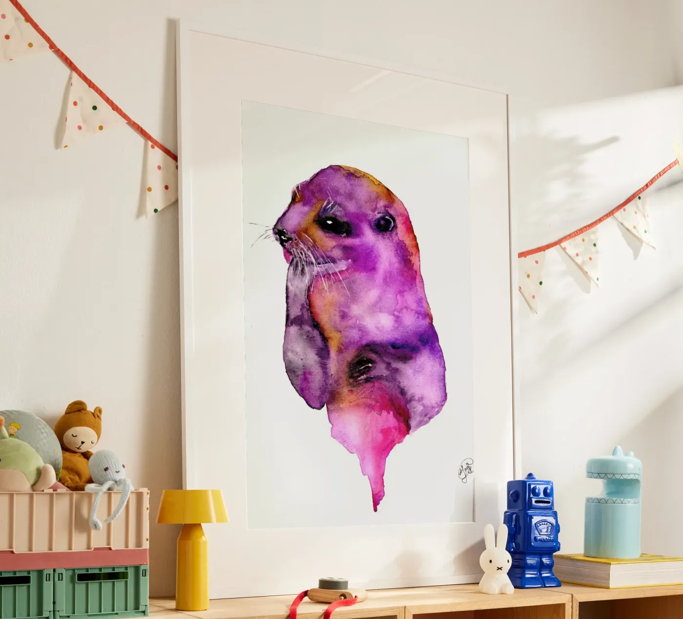 Otter poster van Larissa van der Laan