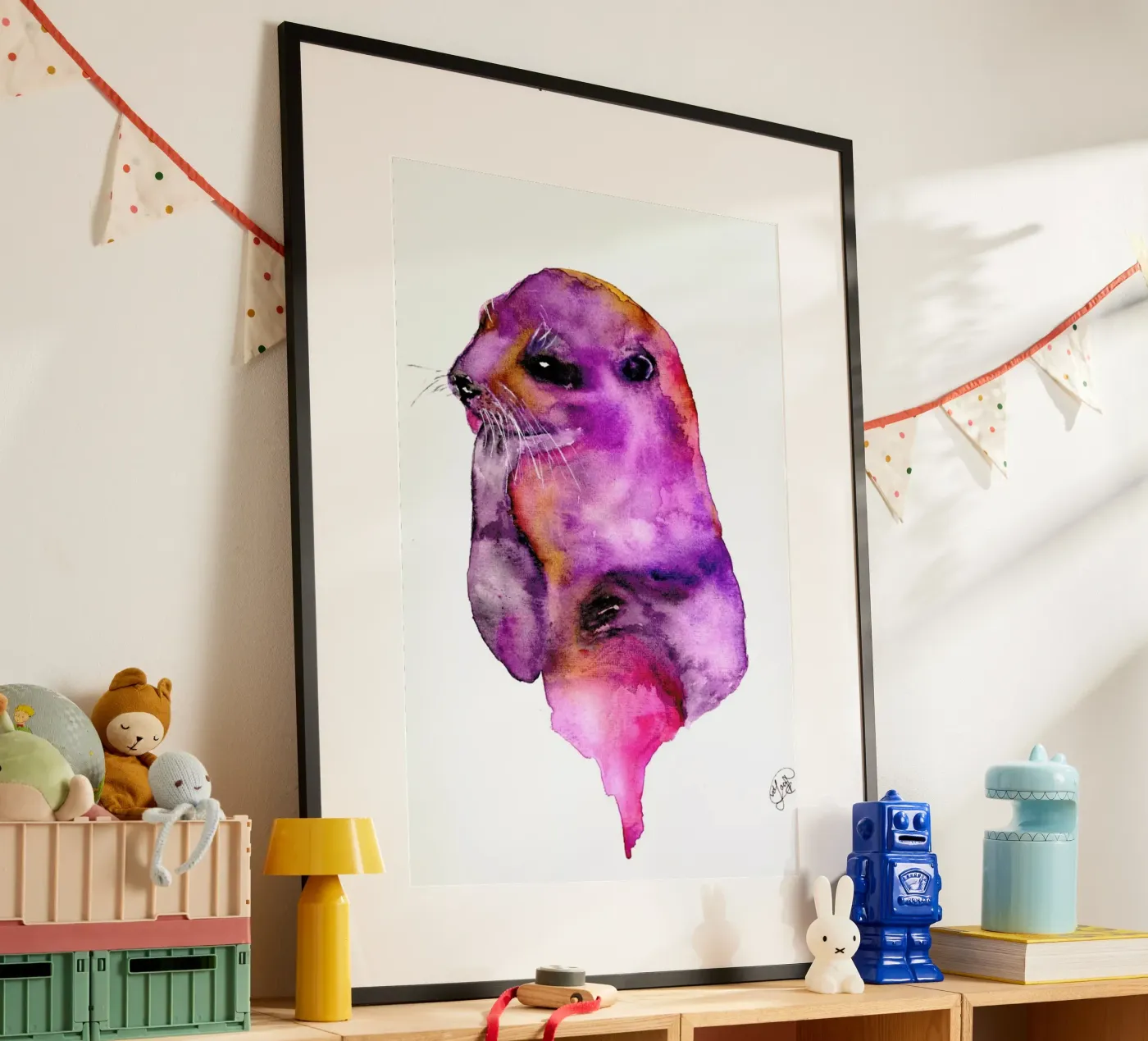 Otter poster van Larissa van der Laan