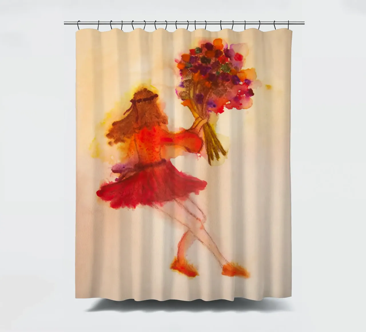 Danzare con i fiori tenda da doccia da Teresa André