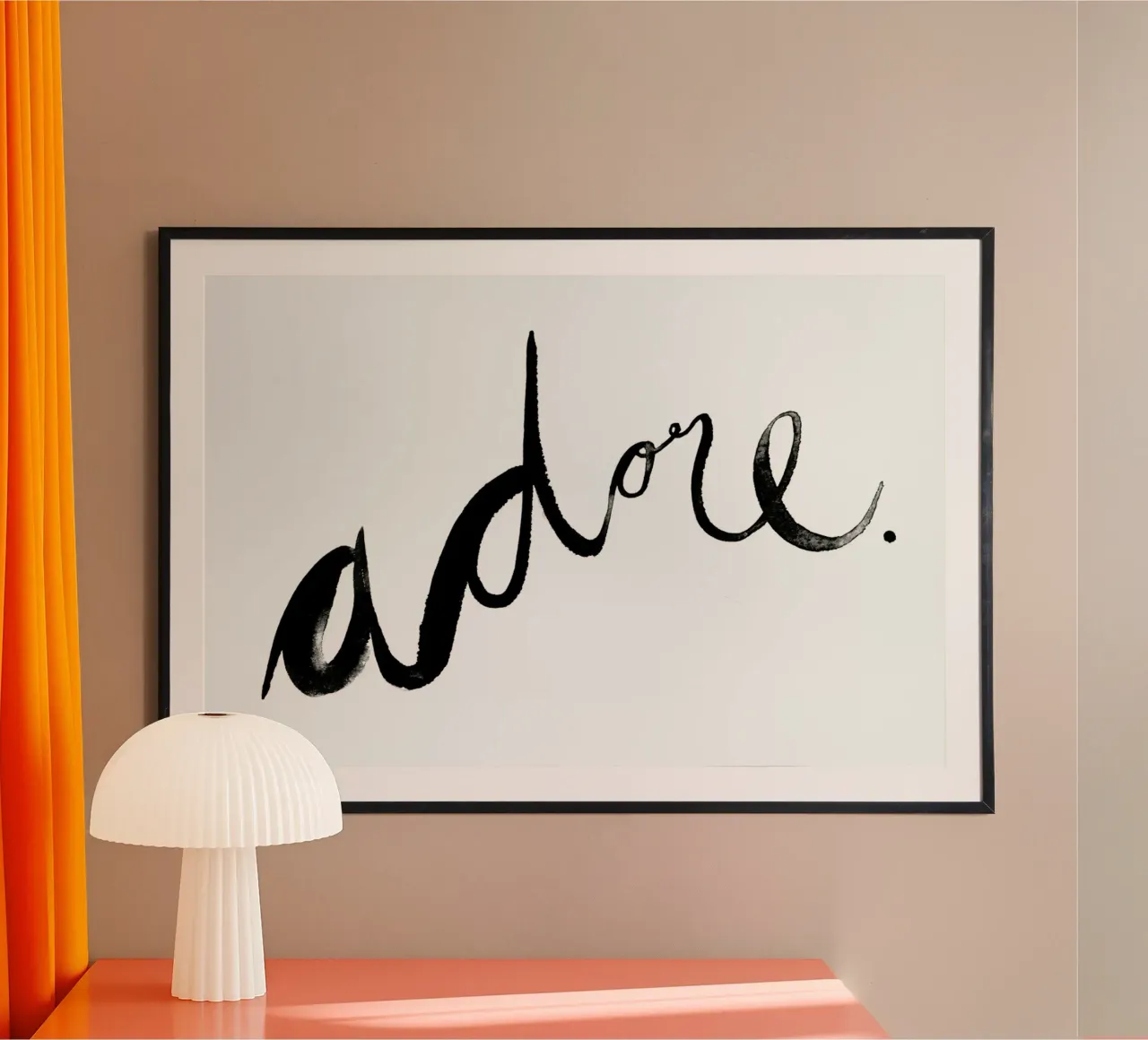 Adore poster met kunststof frame van typealive