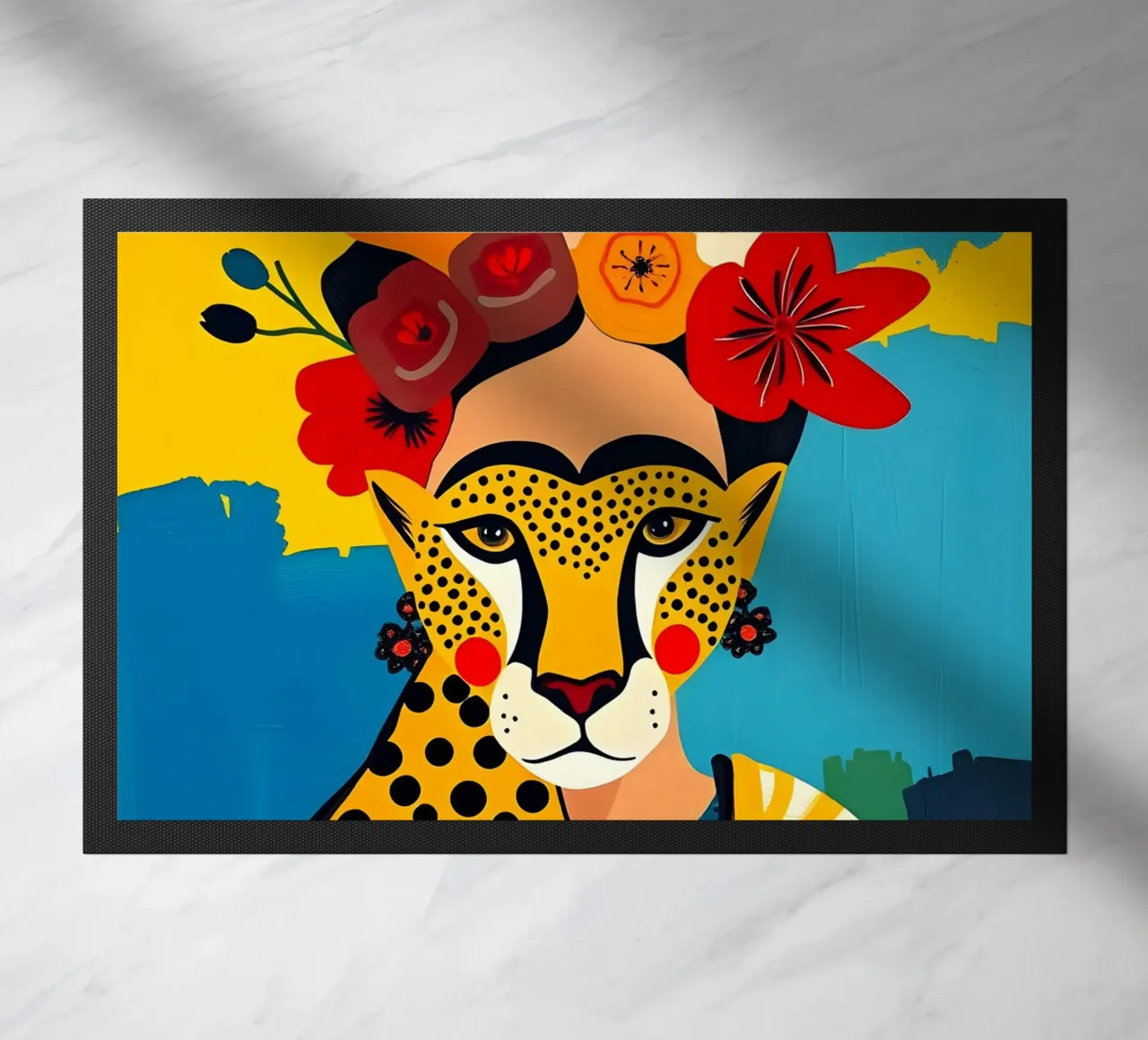 Frida Kahlo Ghepardo zerbino da ARTOMATIC