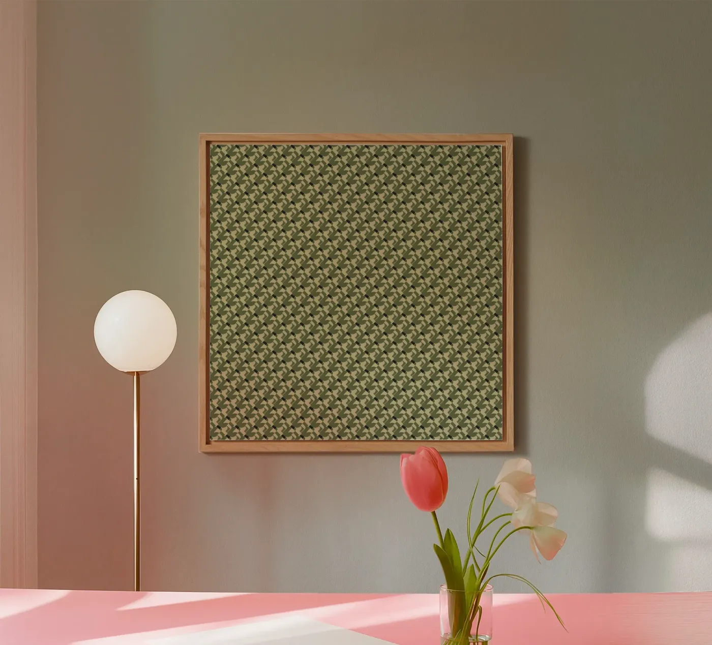 Green copper abstract pattern alluminio dibond da Little Dean