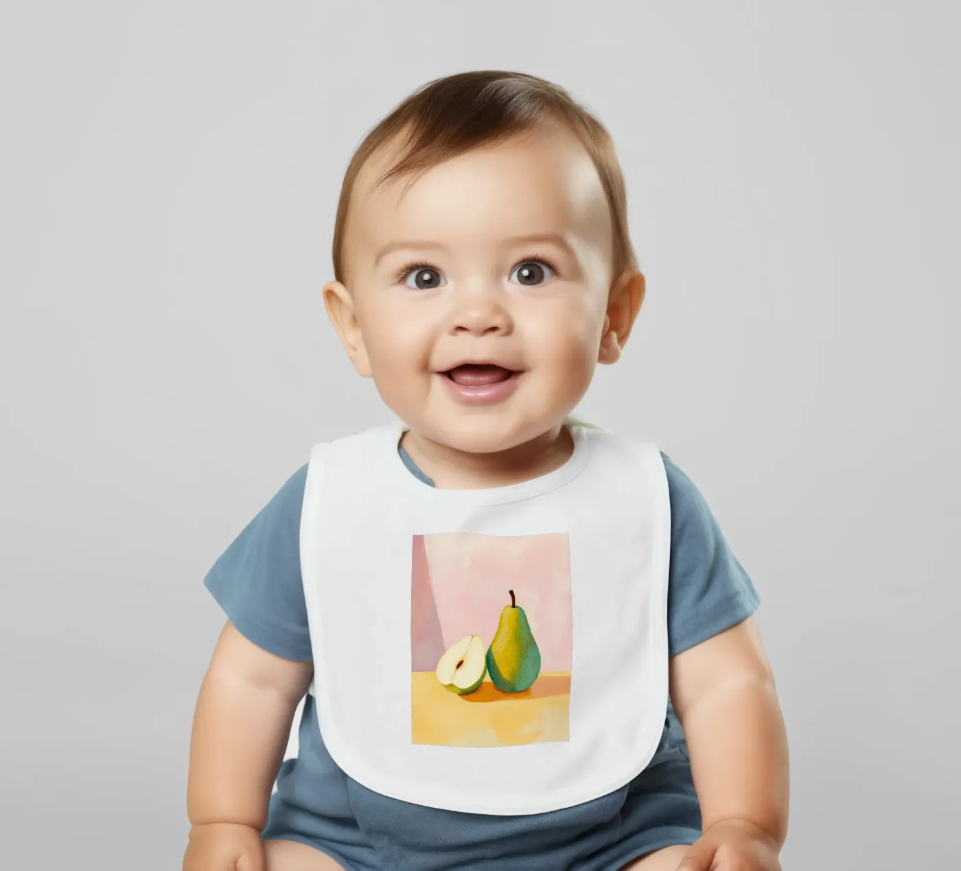 Pears baby bib by IamHomeStudio