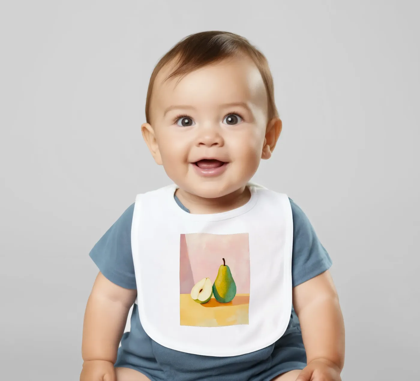 Pears baby bib by IamHomeStudio