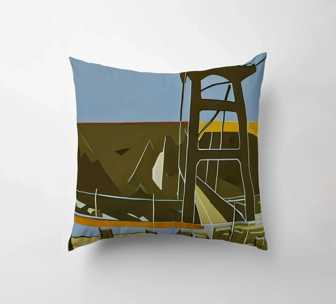 Escursione_turistica_Footbridge_Willingen_1 cuscino da Abstract Art by LK