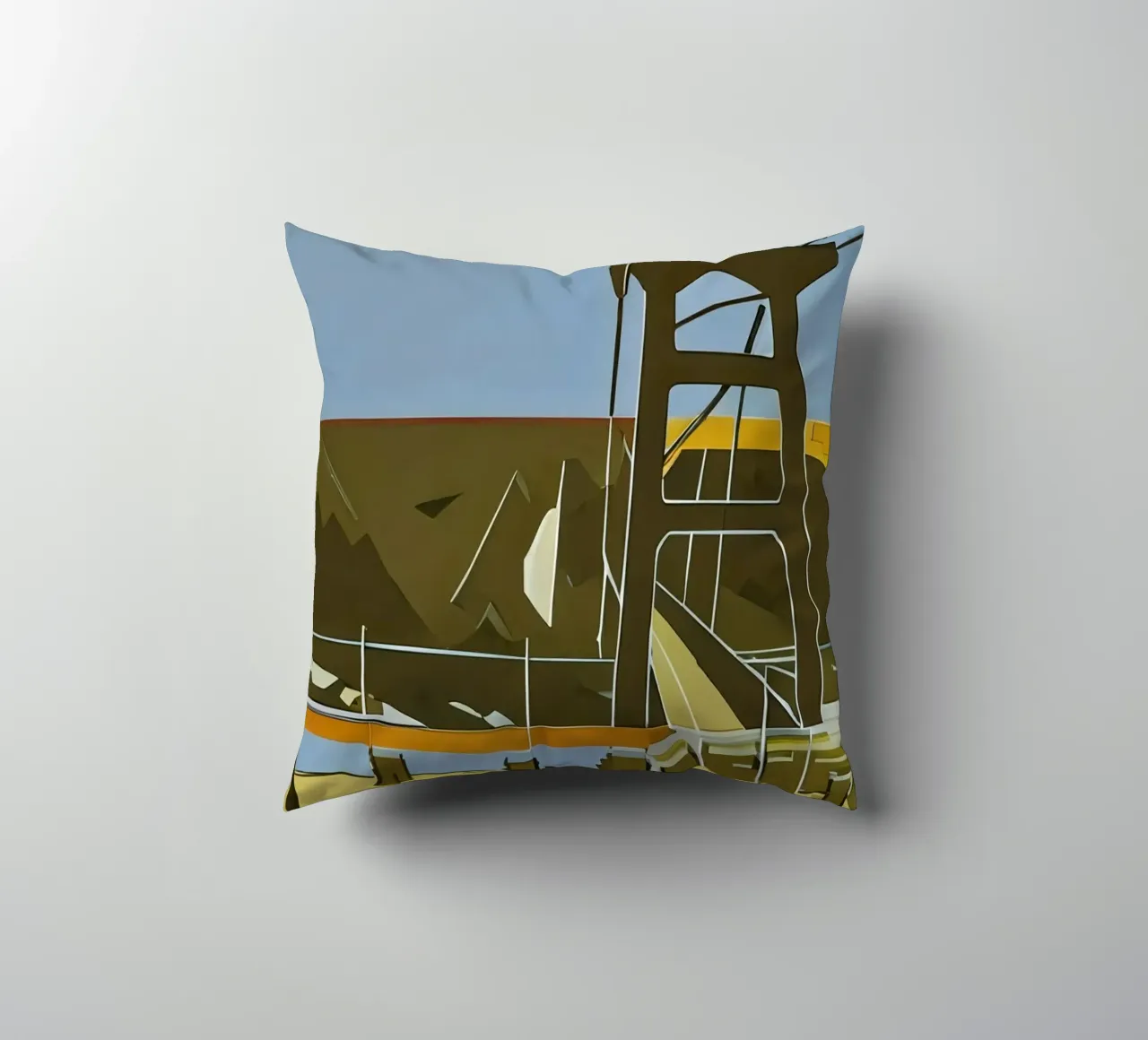 Escursione_turistica_Footbridge_Willingen_1 cuscino da Abstract Art by LK