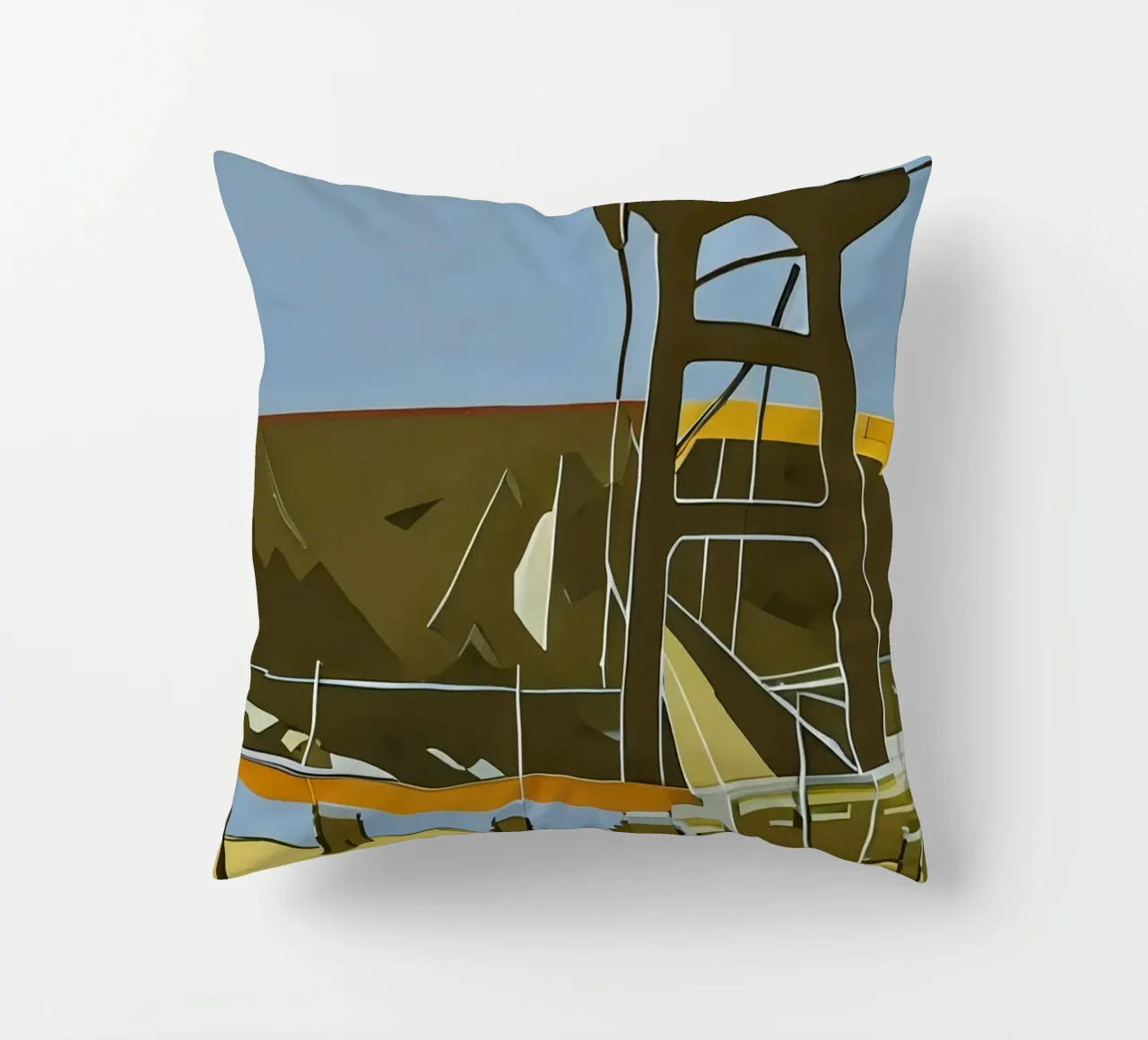 Escursione_turistica_Footbridge_Willingen_1 cuscino da Abstract Art by LK