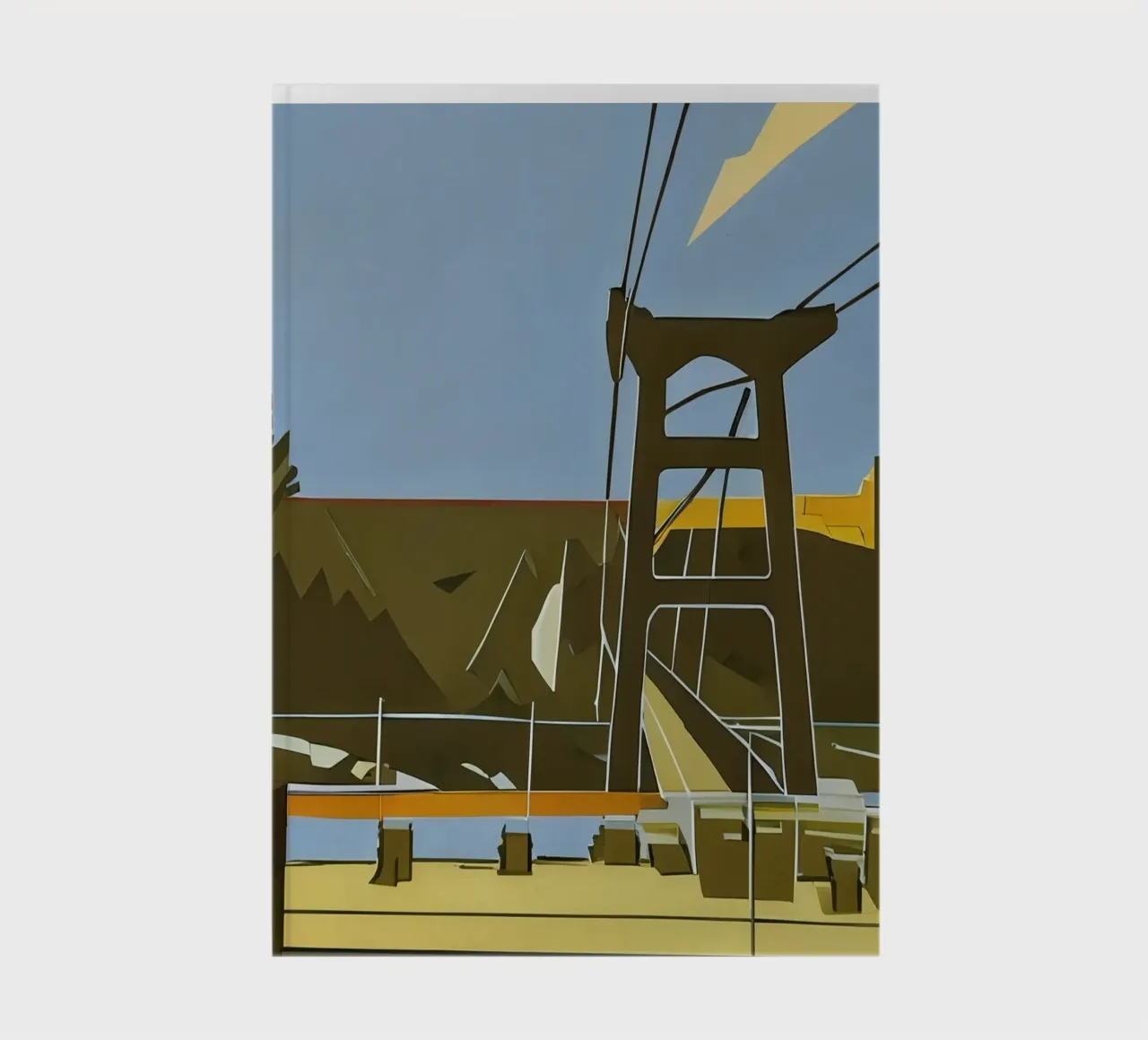 Sightseeing_Excursion_Footbridge_Willingen_1 notebook by Abstract Art by LK