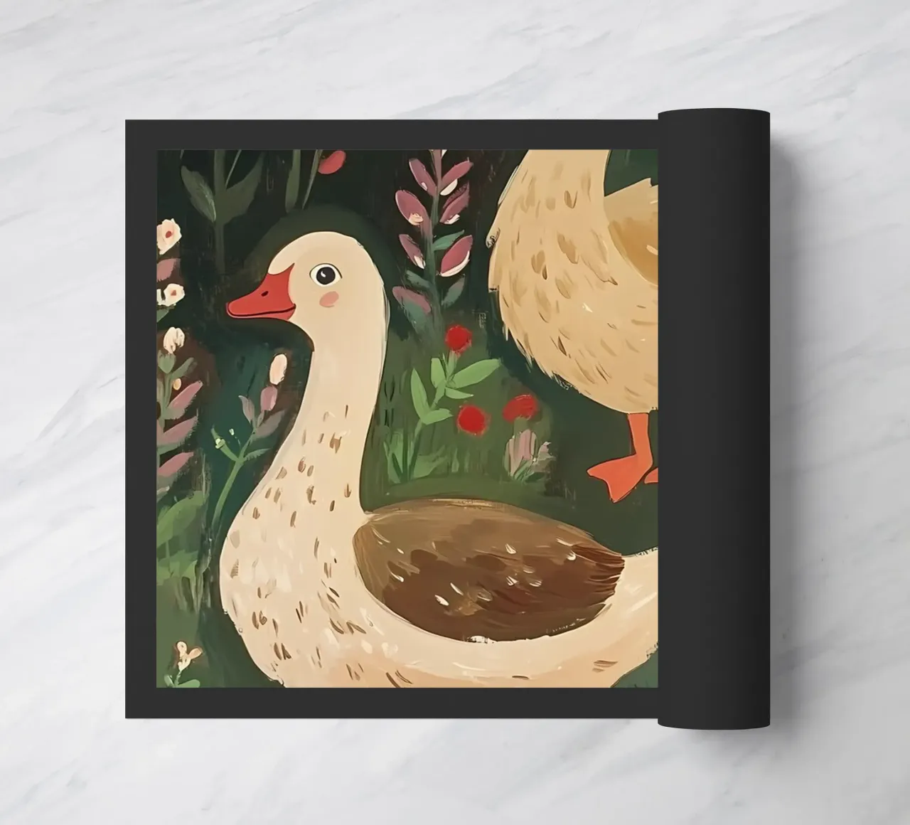 Farm Geese doormat by IamHomeStudio