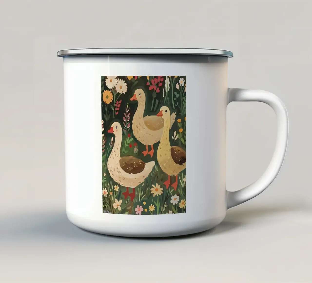 Oche di fattoria tazza in smalto da IamHomeStudio