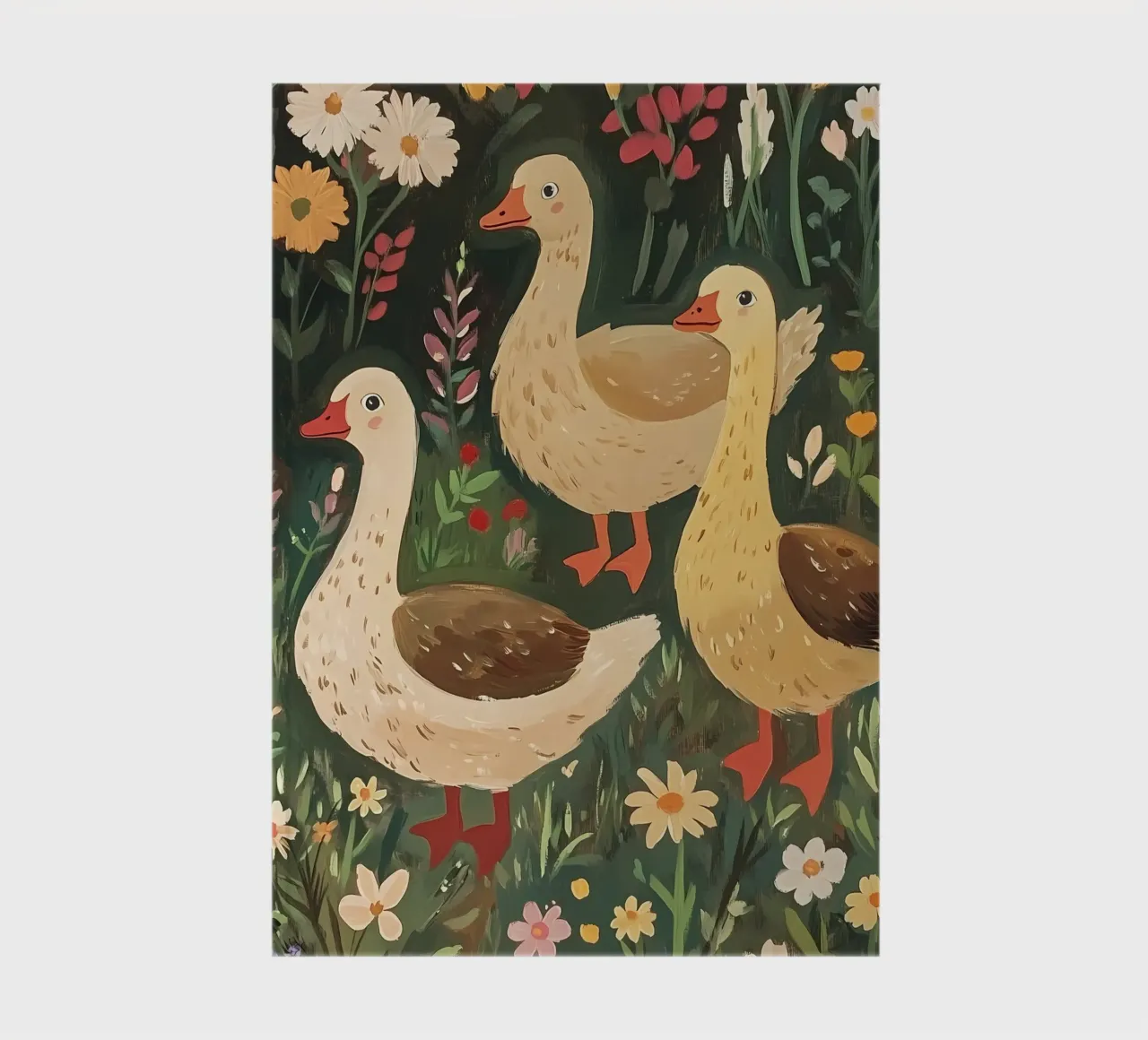 Farm Geese notebook by IamHomeStudio