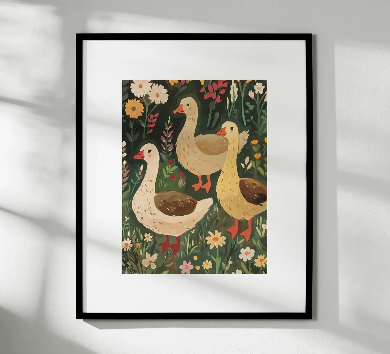 Oche di fattoria poster con telaio in alluminio da IamHomeStudio