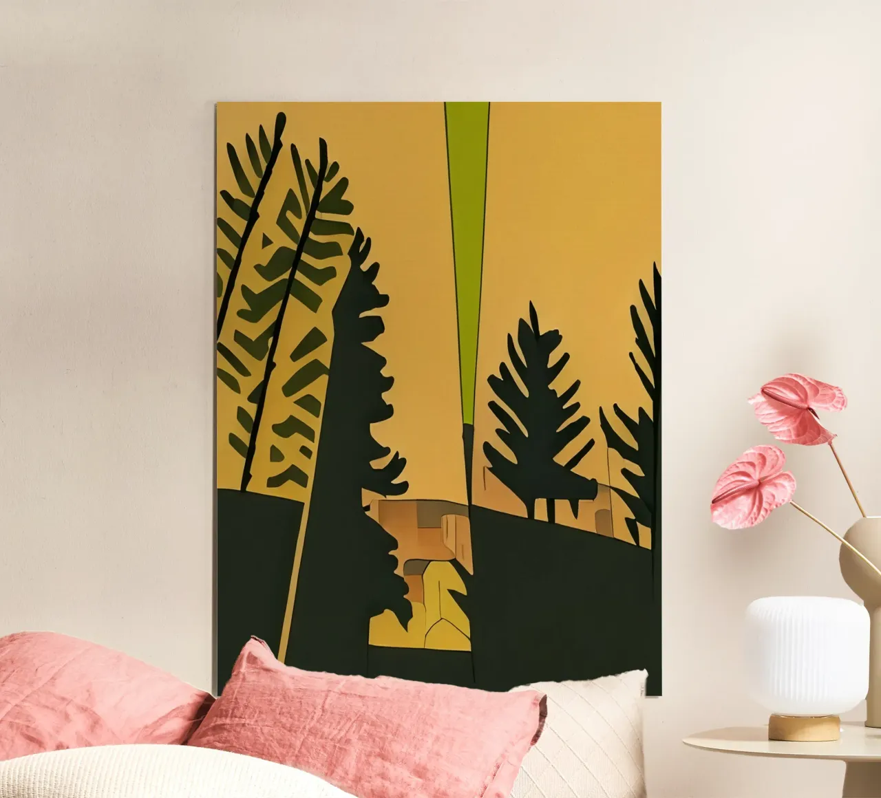 Escursione_turistica_Footbridge_Willingen_2 poster con telaio in legno da Abstract Art by LK