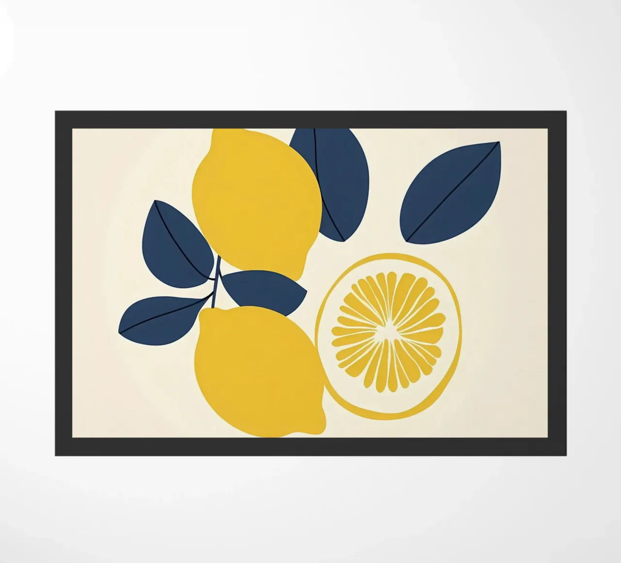 Lemons - Zitrone Fußmatte von IamHomeStudio