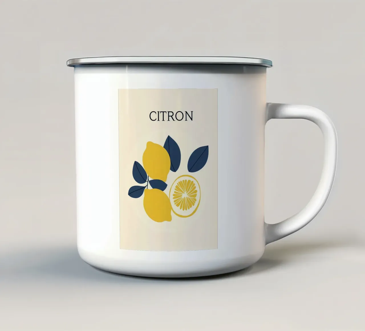 Limoni - Limone tazza in smalto da Olga Wildrose