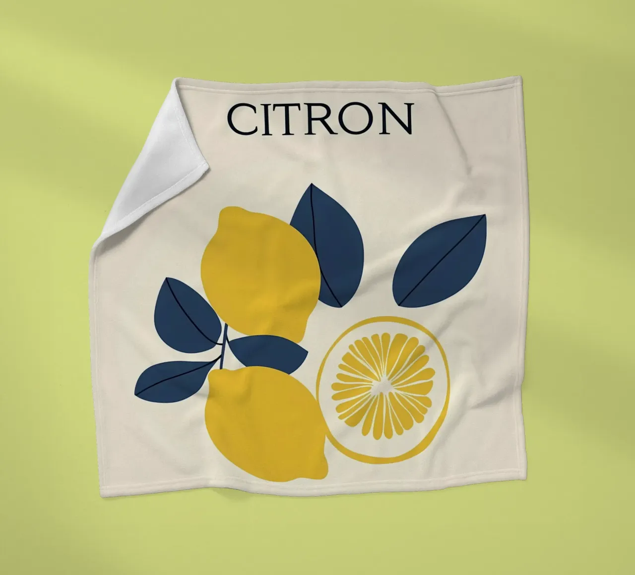 Lemons - Zitrone Fleecedecke von IamHomeStudio