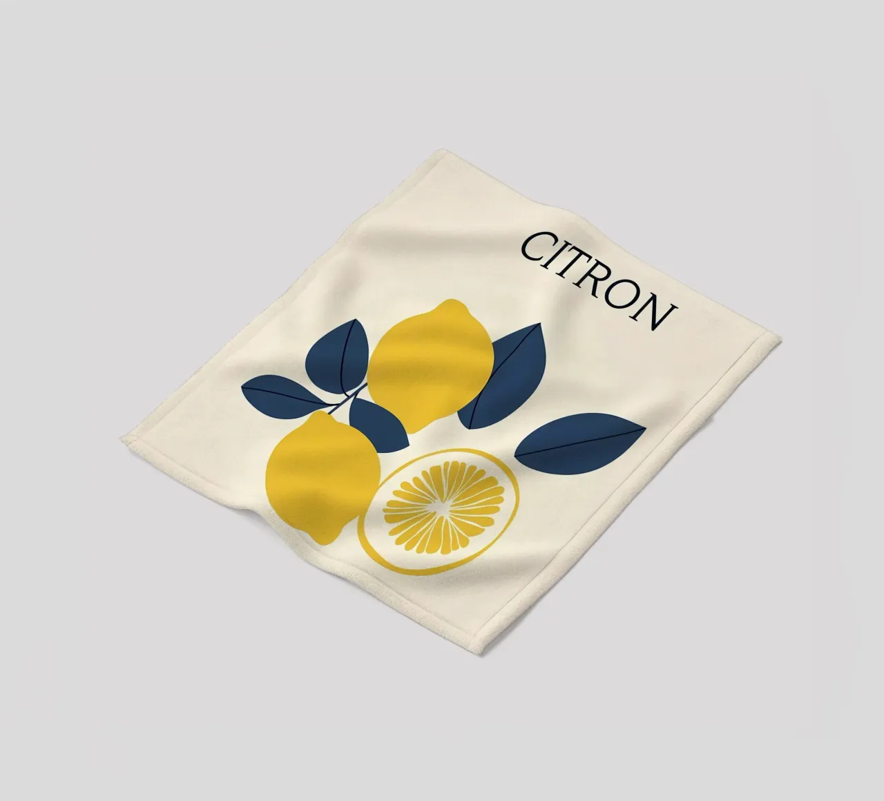 Lemons - Zitrone Fleecedecke von IamHomeStudio