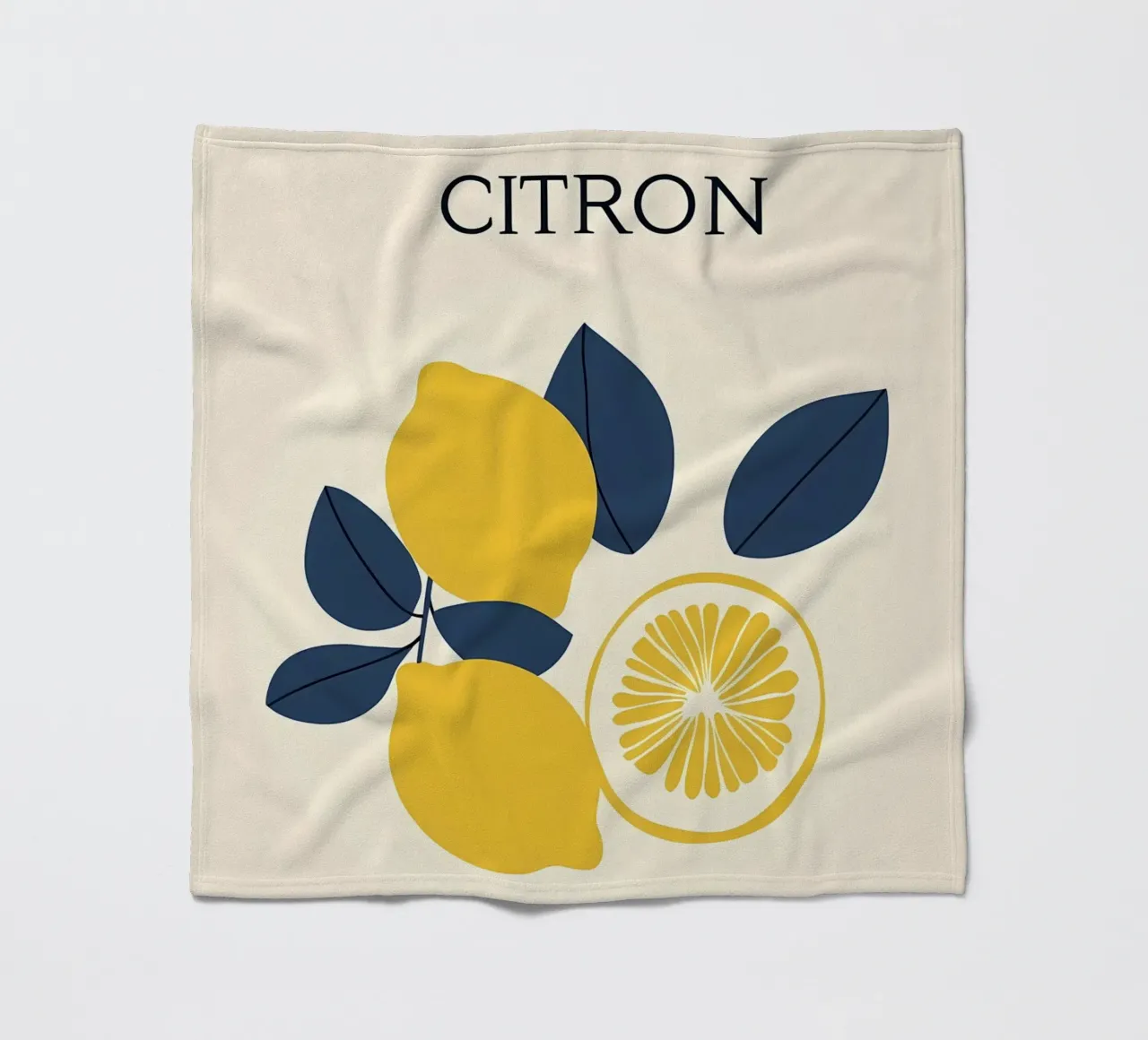 Lemons - Zitrone Fleecedecke von IamHomeStudio