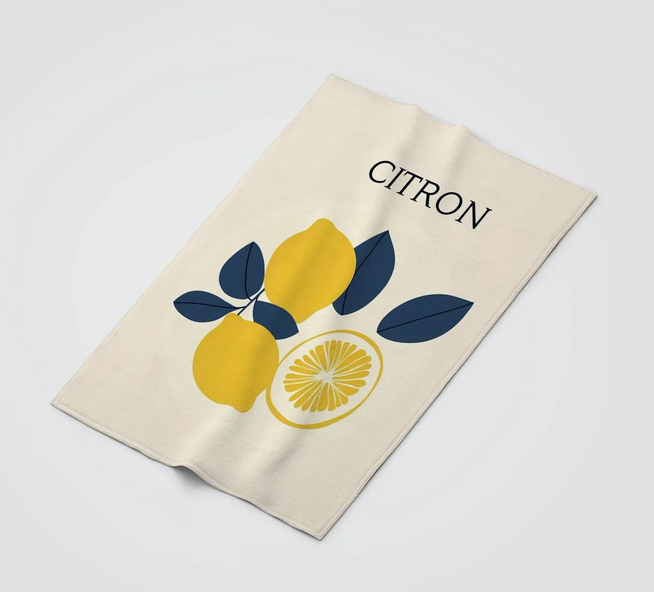 Lemons - Zitrone Fleecedecke von IamHomeStudio