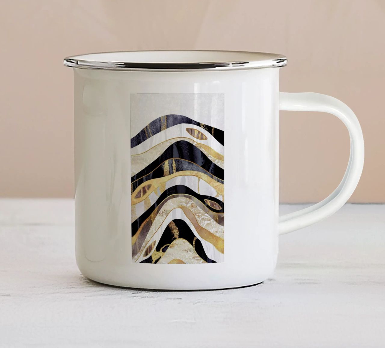 Earth Treasure tazza in smalto da Elisabeth Fredriksson