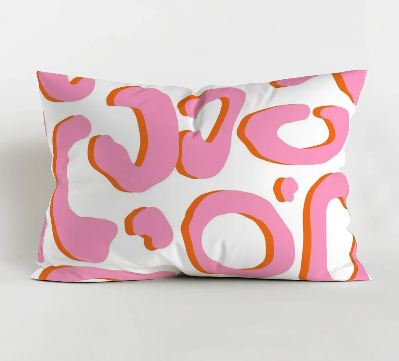 Leopard pink orange cuscino da BAINAI