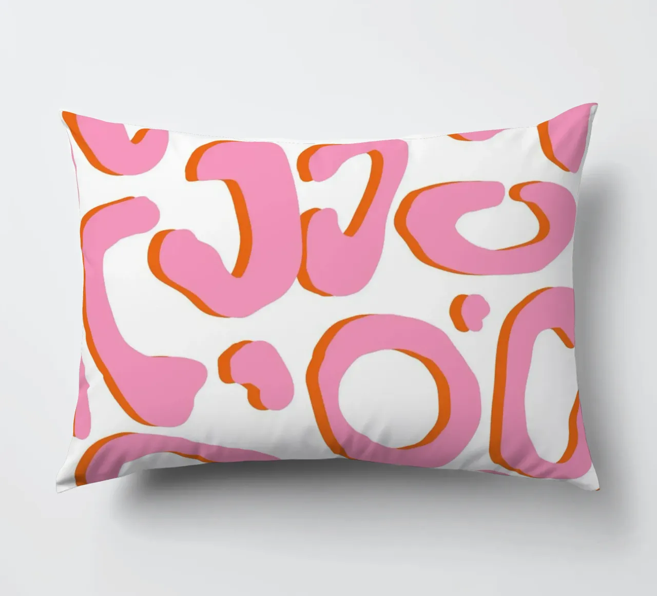 Leopard pink orange cuscino da BAINAI