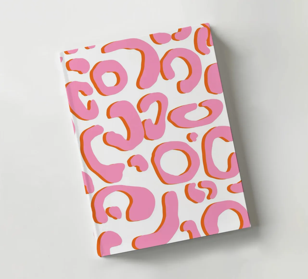 Leopard pink orange notebook by BAINAI