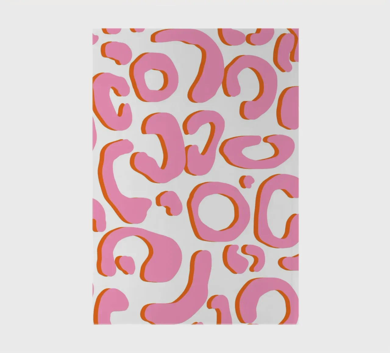 Leopard pink orange notebook by BAINAI