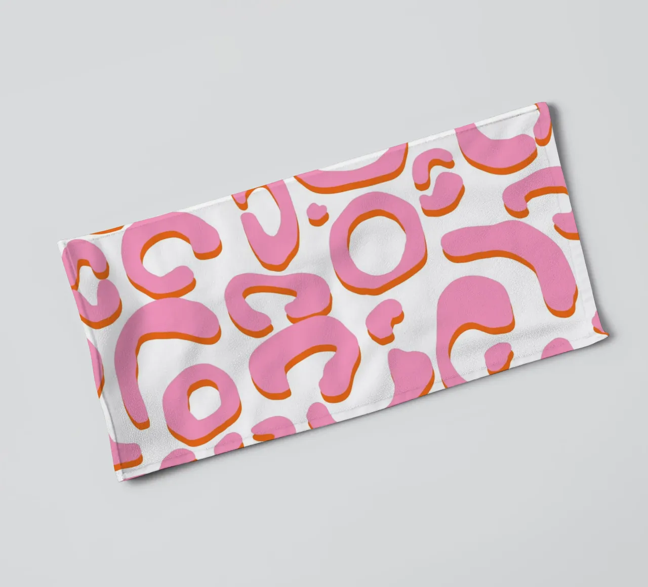 Leopard pink orange asciugamano da bagno da BAINAI