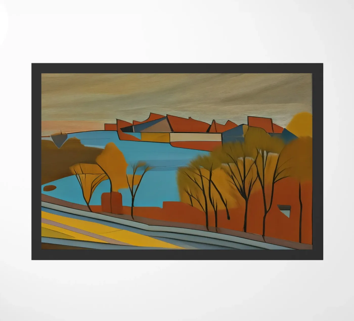 Excursion_landscape_1 paillasson de Abstract Art by LK