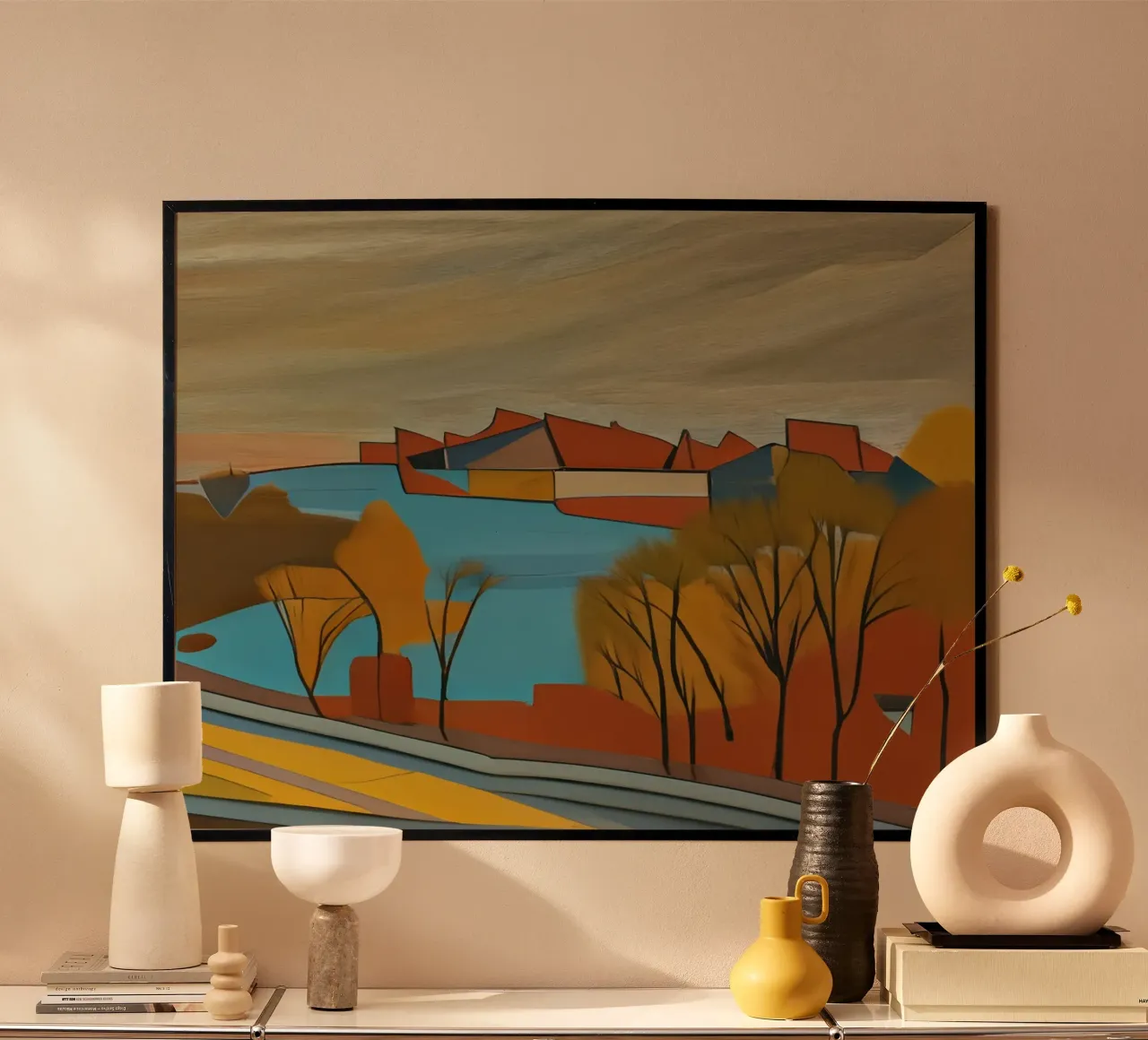 Excursion_landscape_1 poster by Abstract Art by LK