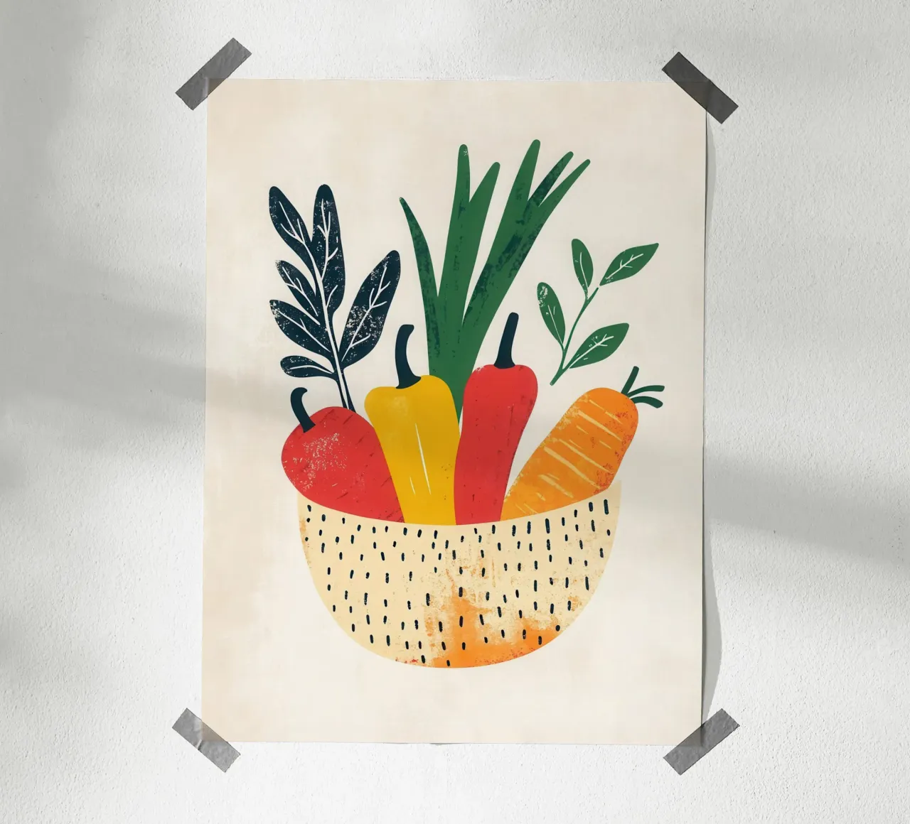 Cestino fresco carta hahnemühle da Pop and Fruits - Affiches & posters