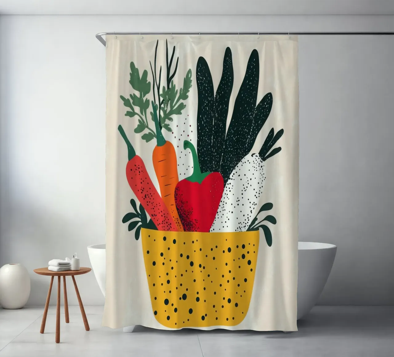Sapori dall'orto tenda da doccia da Pop and Fruits - Affiches & posters