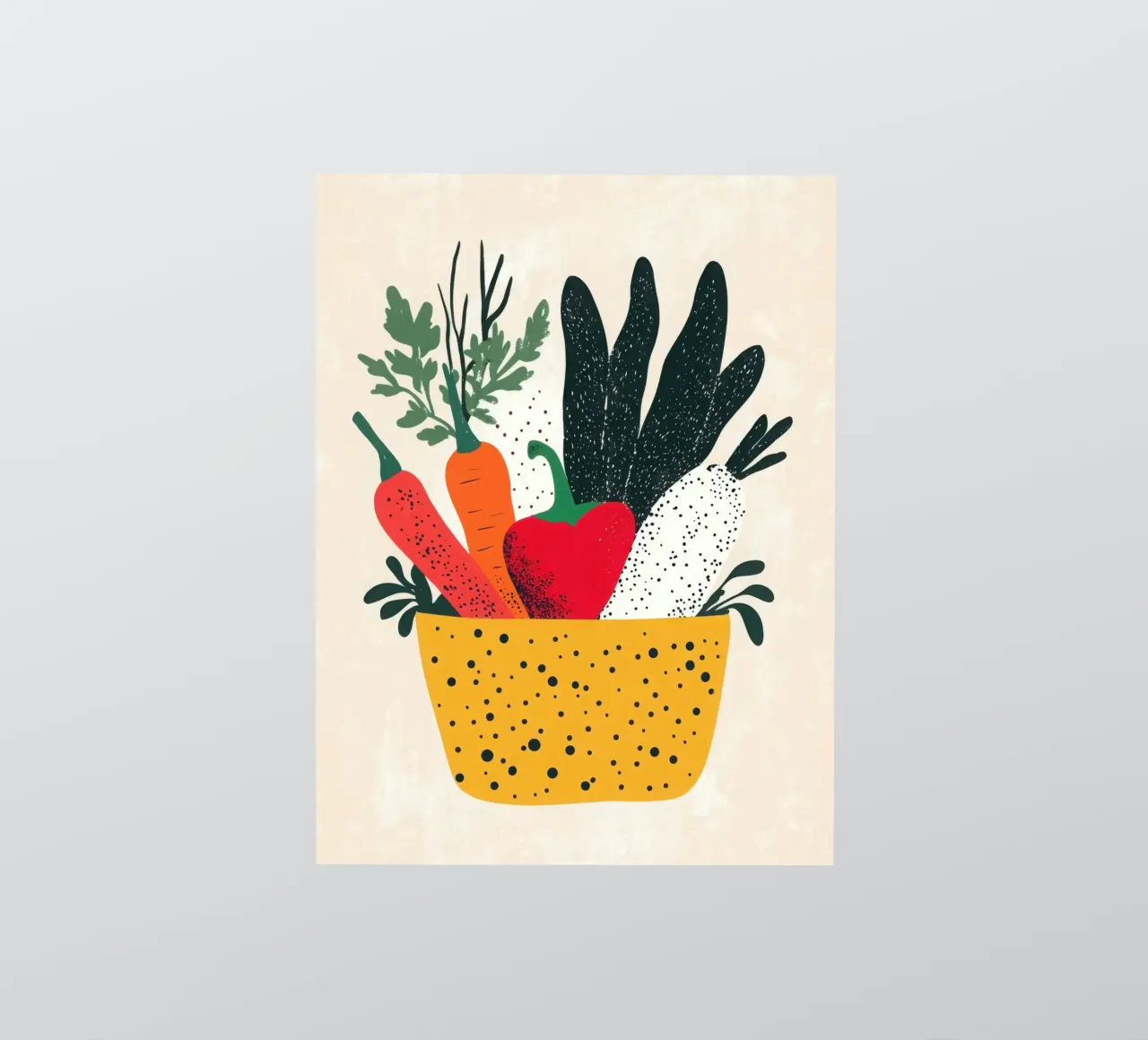 Sapori dall'orto adesivo da Pop and Fruits - Affiches & posters