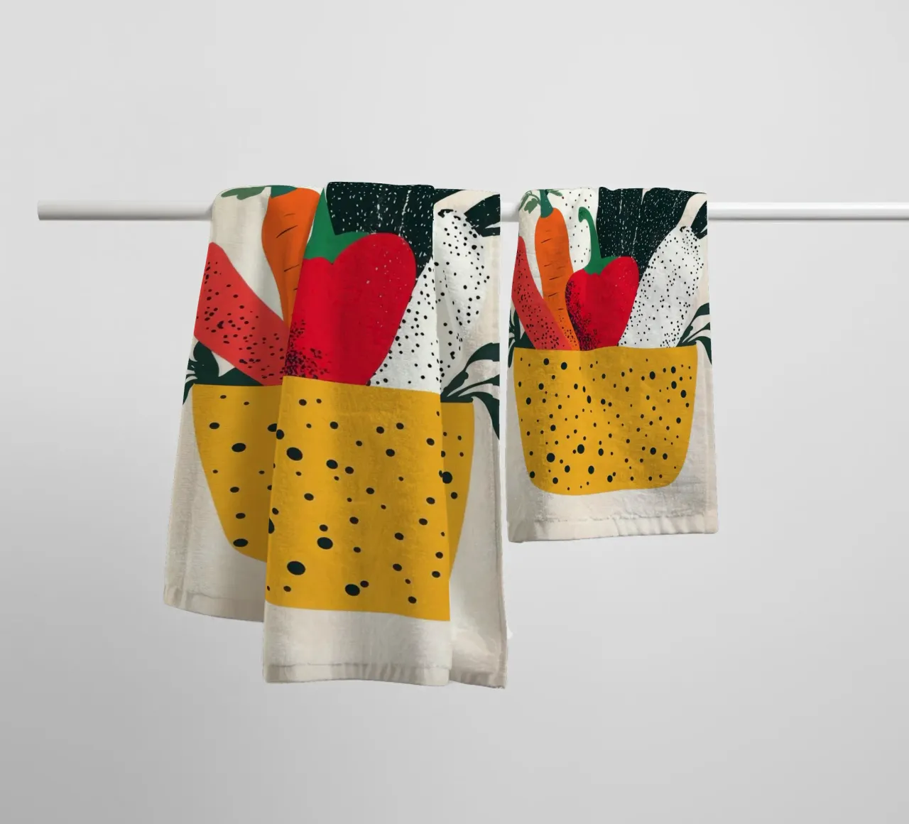 Sapori dall'orto asciugamano da bagno da Pop and Fruits - Affiches & posters
