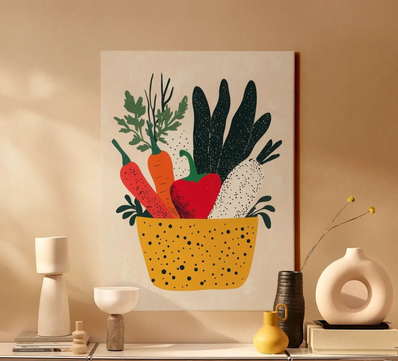 Sapori dall'orto tela da Pop and Fruits - Affiches & posters