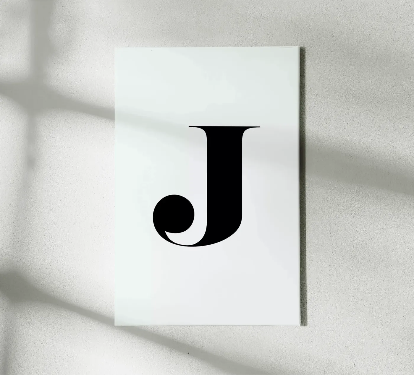 J canvas van Mottos by Sinan Saydik