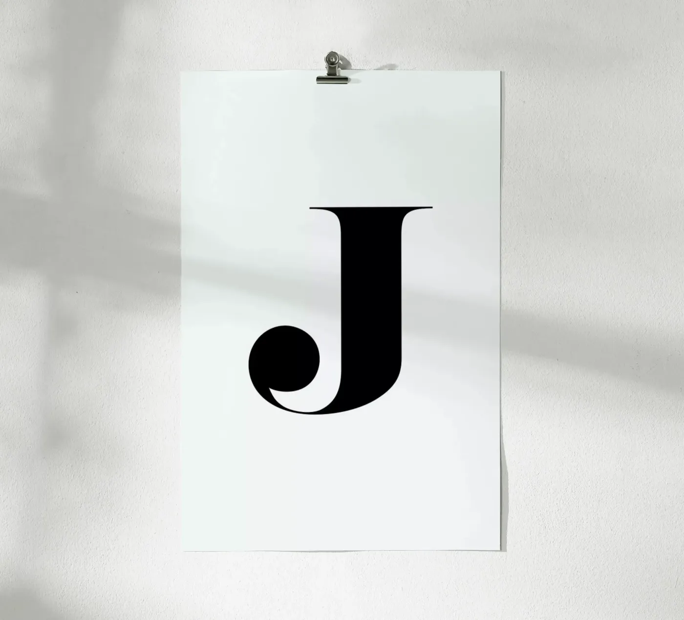 J Poster von Mottos by Sinan Saydik