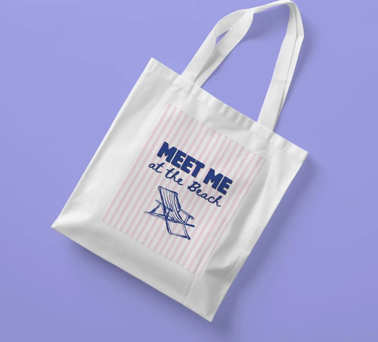 Meet me at the beach borsa in juta da IamHomeStudio