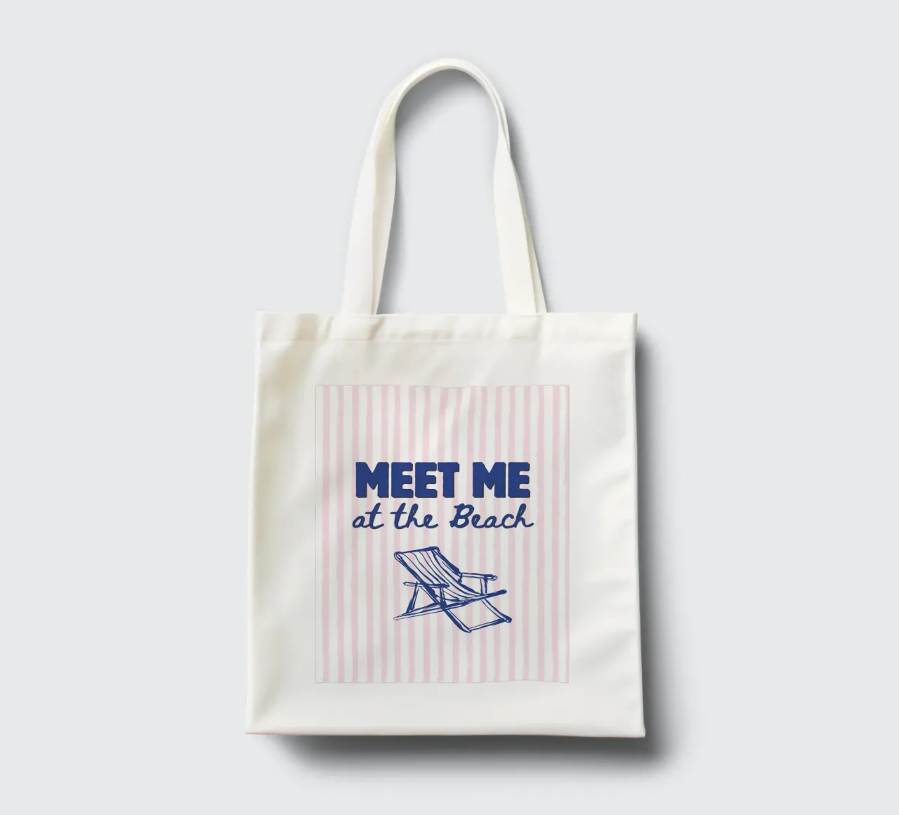 Meet me at the beach borsa in juta da IamHomeStudio