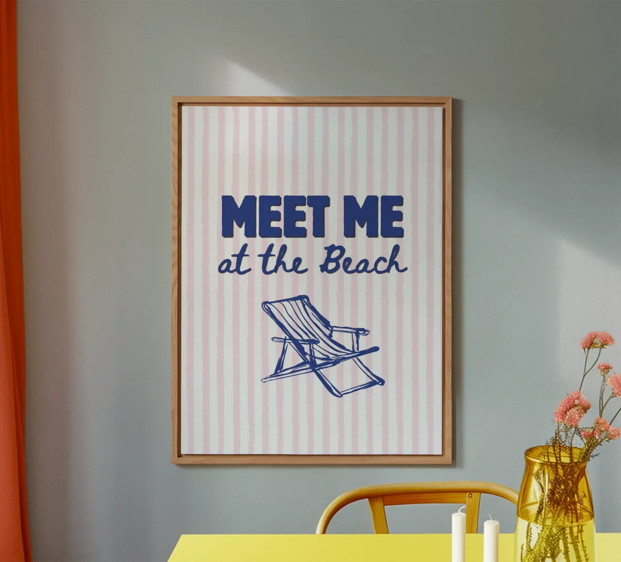 Meet me at the beach alluminio dibond da IamHomeStudio
