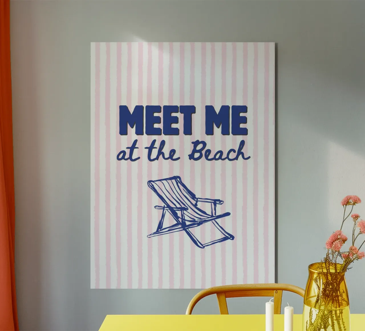 Meet me at the beach alluminio dibond da IamHomeStudio