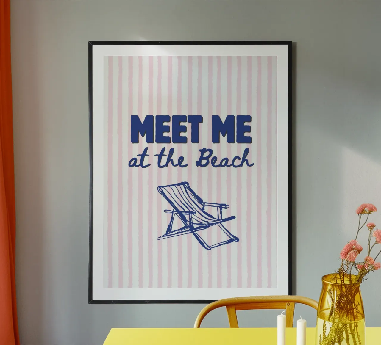 Meet me at the beach carta hahnemühle da IamHomeStudio