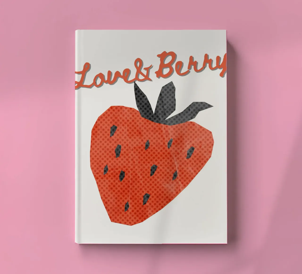 Strawberry notebook by IamHomeStudio