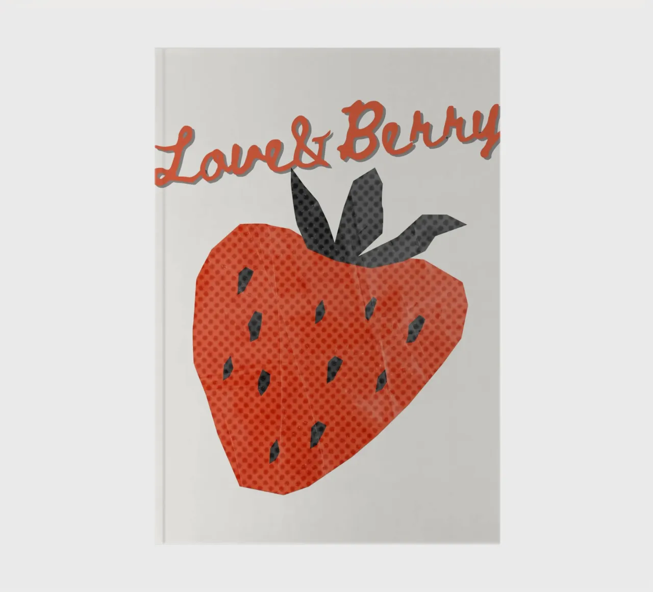 Strawberry notebook by IamHomeStudio