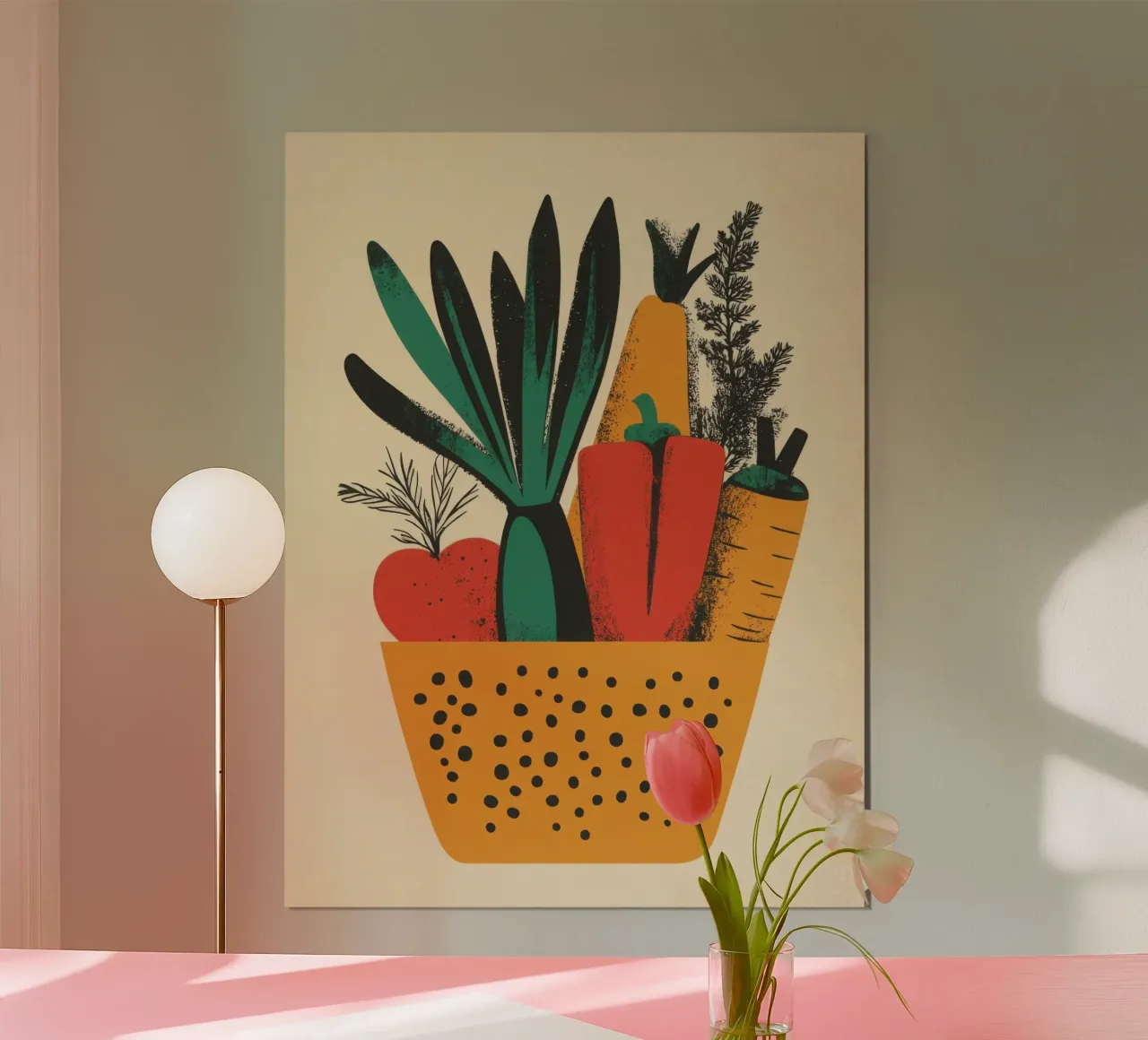 Tavolozza di piante poster con telaio in plastica da Pop and Fruits - Affiches & posters